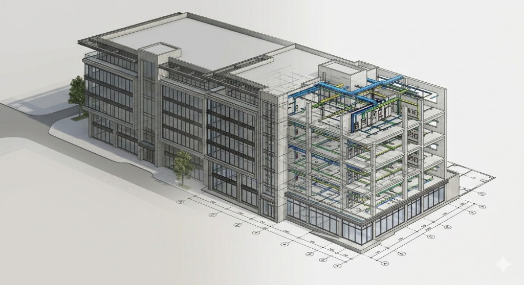 Revit BIM Modelleme — 3D Elektrik Projesi İzmir